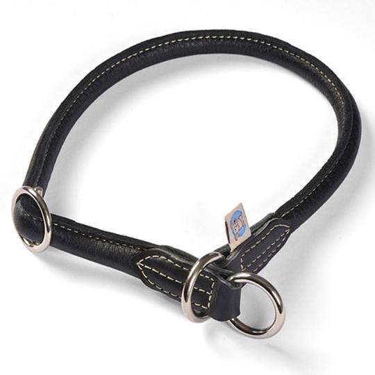 Elchleder Zugstopp-Halsband Wildfang einfarbig 